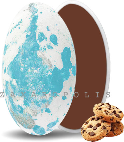 Zaxaropolis Κουφέτα Choco Splash σε Σχήμα Κλασικό Γαλάζιο 1000gr