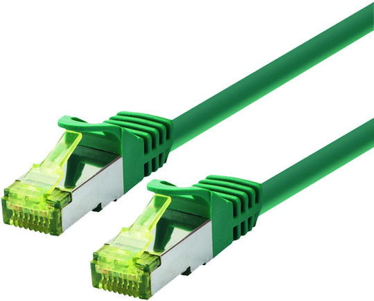 Logon Professional Patch Cable Sftp Awg26 Lsoh 15m Cat6a 500mhz Green Tcr6ass150g