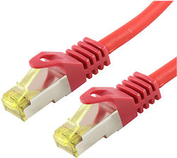 Professional Patch Cable Logon Sftp Awg26 Lsoh 10m Cat6a 500mhz Red Tcr6ass100r