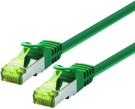 Logon Professional Patch Cable S Ftp Cat6a 0.5m Green Lsoh 500mhz Awg26 Tcr6ass005g