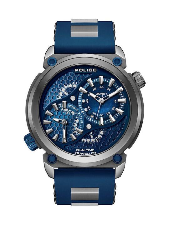 Police Men's Watch Battery in Blue Color