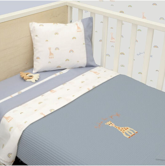 Baby Oliver Blanket Cot Waffle Multicolour 100x140cm