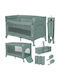 Lionelo Ellen Playpen 2 Levels with Mattress Green