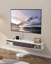 Vevor Floating Tv Stand 47 In Entertainment Center Power Cable Hole White Vevor Floating Tv Stand 47 In Entertainment Center Power Cable Hole White