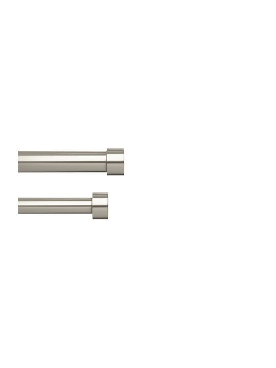 Umbra Metallic Curtain Pole Cappa Double with Rod Diameter 25mm Length 168cm Nickel