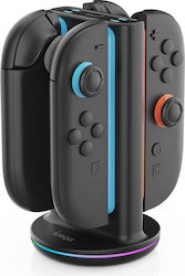 Ipega Sw2051 Зарядна Станция RGB За Контролери Joycon Nintendo Switch 2 Черен Ipega Sw2051 Зарядна Станция RGB За Контролери Joycon Nintendo Switch 2 Черен