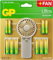 Gp Ultra Alkaline 12xaa + 12xaaa Batteries + Ha...