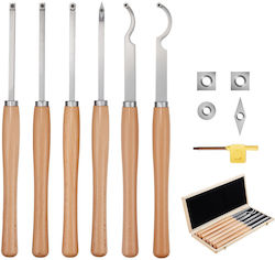 Vevor 6 Stück Holz-Drehbank-Meißel Set Hss Drehwerkzeuge Aufbewahrungsbox Drehende