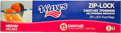 Waves Food Packaging Bag 15pcs L28.5xW23.5cm Waves Food Packaging Bag 15pcs L28.5xW23.5cm