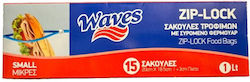 Waves Food Packaging Bag 15pcs L18.5xW20cm Waves Food Packaging Bag 15pcs L18.5xW20cm