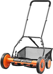 Vevor 18" Push Reel Lawn Mower 5-blade Adjustable Height Grass Catcher 4 Wheels