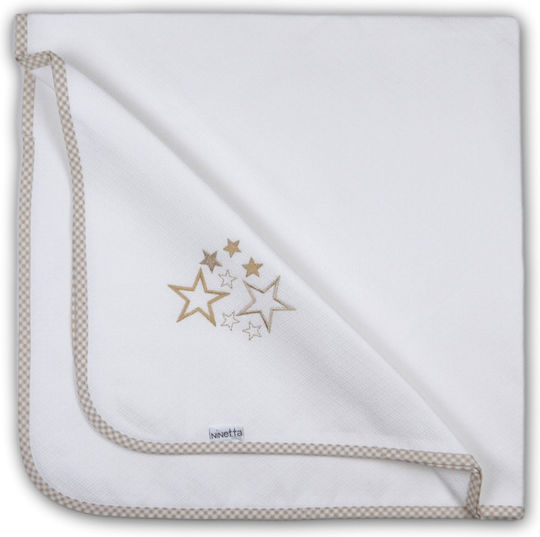 Ninetta Bebe Πάνα Αγκαλιάς Πικέ Stars 90x90εκ.
