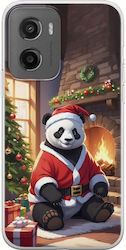 Xmas Animals Panda Motorola Moto G05 Flexible Tpu Διάφανη Σιλικόνη