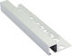 Genesis Aluminium Fliesenprofil Tdp120.81 Höhe 12mm Breite 10mm Länge Stange 2.5m 81 Mattes Silber