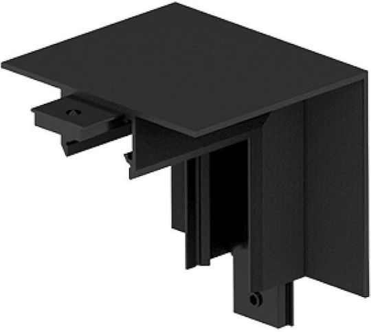 Ecke Verbindung Vertikal Eingefräst Ohne Rahmen 23133 4,8x4,8cm 48V Ultra Slim Magnetische Schienen Schwarz