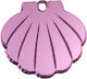 Plexiglas Muschel Anhänger Fuchsia 20x18mm 5 Stück