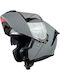 Pilot Zero SV Nardo Grey Gloss Κράνος Μηχανής Flip-Up ECE 22.06 1700gr με Sunvisor