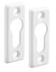 Cylinder Rosettes Rectangular 2 Pieces White Thirard 00090334