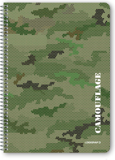 Logigraf Spiral Caiet Cu dungi B5 90 de Foi 3 de Subiecte 1buc (desene și modele diverse)