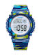 Amalfi Kids Digital Watch with Rubber/Plastic Strap Blue
