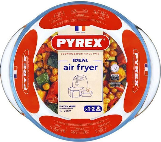 Pyrex Кръгла Огнеупорно Съд Стъкло 1000мл 1бр