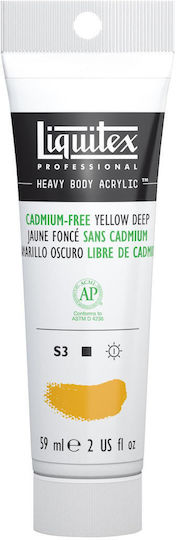Liquitex Professional 59ml Heavy Body Acrylic Colours 891 Cadmium-Free Deep Yellow Series 3