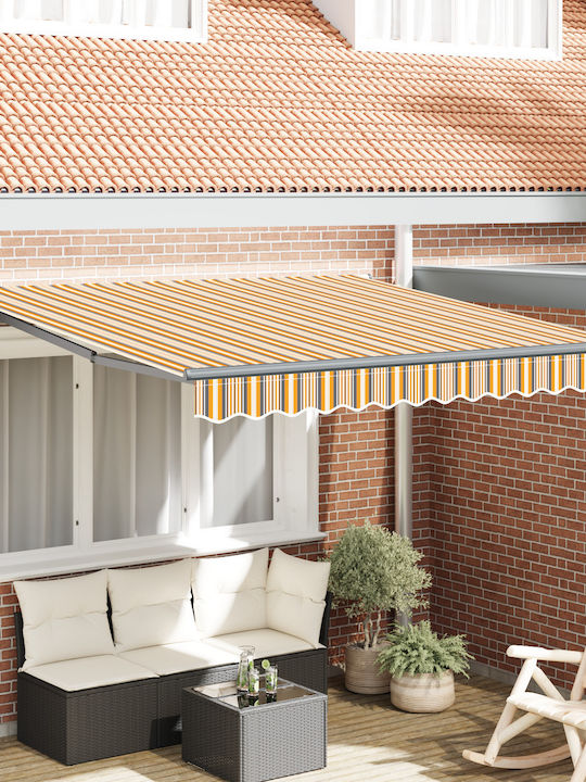 vidaXL Cort Terasă Galben x2.5m