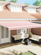 vidaXL Zelt Terrasse Rot 5x3m