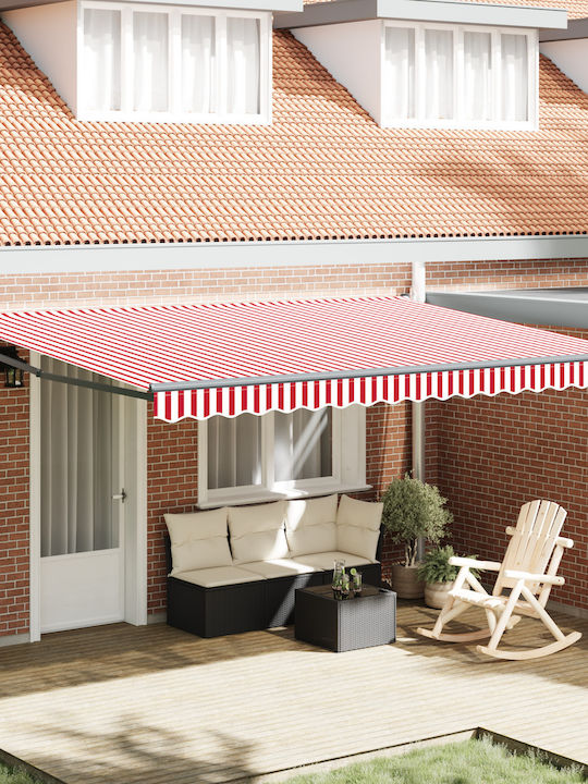 vidaXL Terrace Wall Tent Red 4.5x3cm