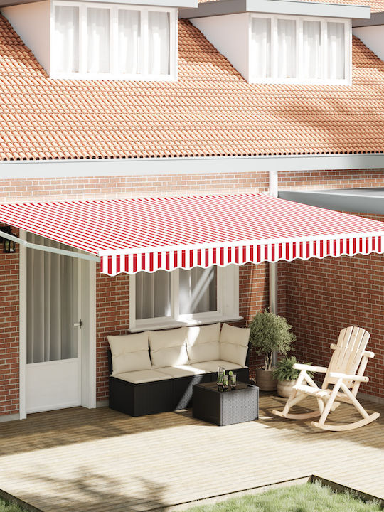 vidaXL Terrace Wall Tent Red 4.5x3cm