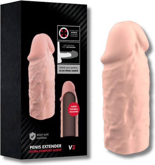 Extensie Realistă de Penis cu Vene Proeminente din Silicon Medical