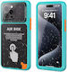 Shellbox Back Cover Tempered Glass Waterproof Blue for iPhone 12 / 12 Pro Xiaomi 13 Pro Realme 14 Pro