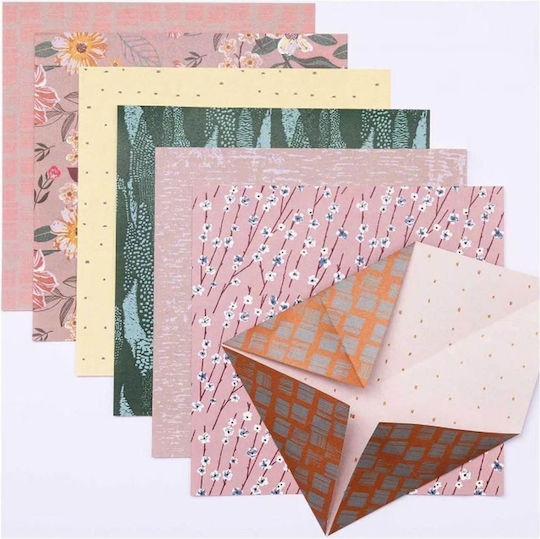 Rico Design 50 Χαρτάκια Οριγκάμι 15x15cm 70gr Nature Matters Fsc
