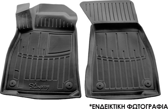 Race Axion Front Mats 2pcs Tray Type for Ford Fiesta 2008-2017 Black