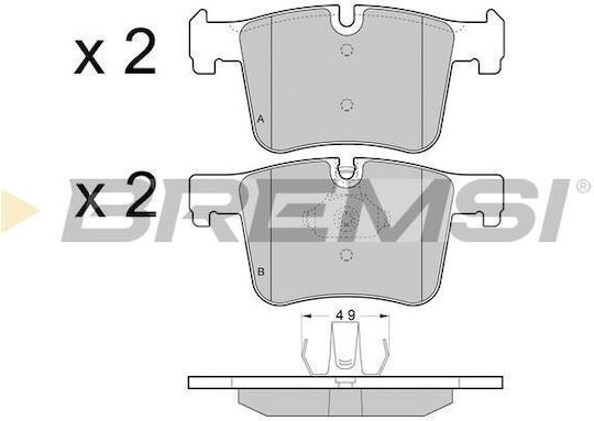 Brake Pads Front Bmw 1 F20 11->3 Touring F31 12->x3 1685-4377