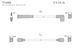 Spark Plug Set for Ford Escort 1.1-1.3 80->85-1.4 86->90 T140g-356