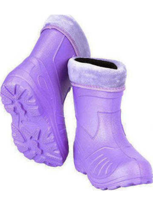 Kolmax Παιδικές Γαλότσες με Εσωτερική Επένδυση Wellingtons Μωβ Kolmax Παιδικές Γαλότσες με Εσωτερική Επένδυση Wellingtons Μωβ