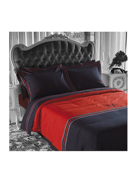 Mc Decor Duvet Cover Set Queen with 2 Pillowcases 230x250 Gramma Red