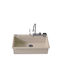 Sanitec Ultra Granite SAN.850.32.SBB.INX Drop-In Sink Inox W79xD50cm Sabbia