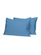 Palatex Сет Чаршафи с Ластик 105x205+30см. Solid Silver Lake Blue 3бр