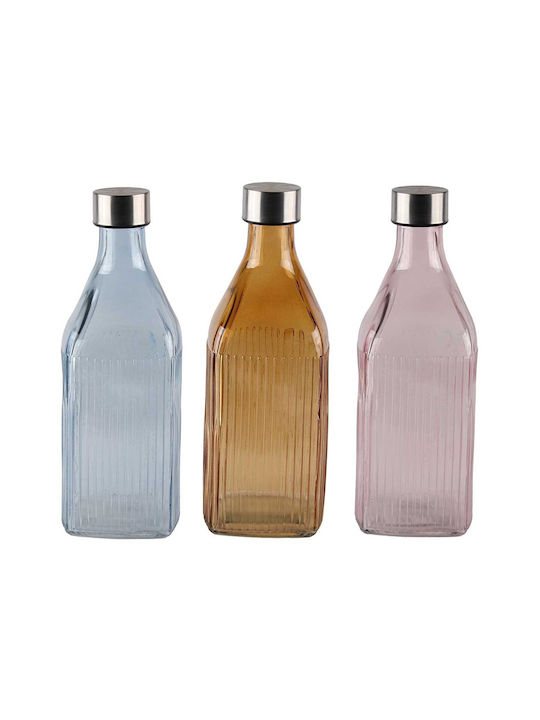 Marva Bottle Water Glass with Screw Cap Gray 1000ml