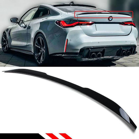 Αεροτομή Πορτ Παγκάζ Bmw 4 G22 2020+ 2d M4 Look Lipspoiler Γυαλιστερή Μαύρη Abs Πλαστικό