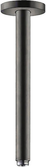 Modern Style 25cm Gun Metal Brass Ceiling Shower Arm Interflex 077890