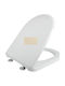 Elvit Capac WC din plastic 35.3x35.5cm Bej