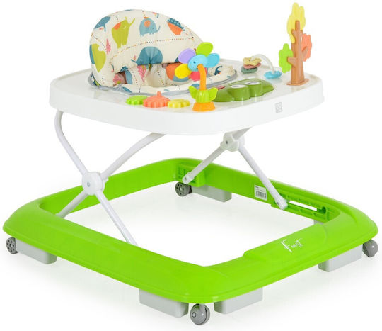 Moni Baby Walker with Music for 6+ Months Green