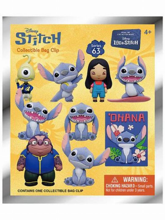 Disney Lilo & Stitch Stitch Series 63 3D Foam Bag Clip Keychain