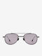 Projekt Produkt Unisex Sunglasses with Black Metal Frame and Gray Lens 476454
