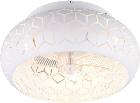 Trio Lighting Bidar Πλαφονιέρα 50cm με Φως Λευκή