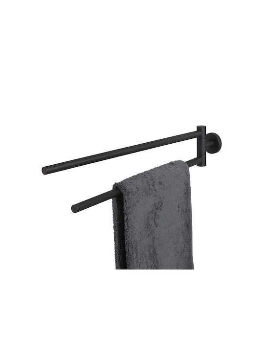 TIGER Double Wall-Mounted Bathroom Rail Inox Black