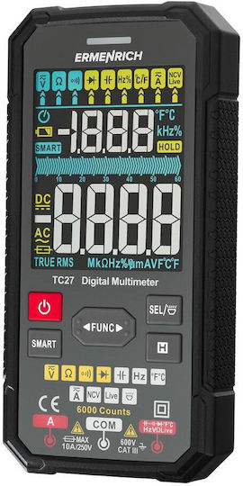 Ermenrich Digitales Multimeter Wahre Effektivwert mit AC / DC Messung